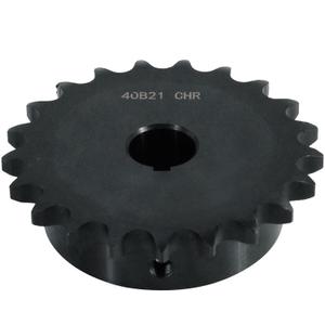 CHR #40 Roller Chain, 21 Tooth, 1/2" Pitch, 3/4" Bore, 4.78mm Keyway, Carbon Steel, B-Type Hub, 92mm OD - ISO 9001-2000 Certified