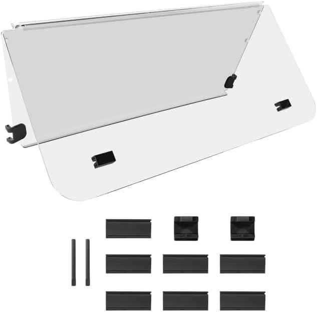 Club Car DS NEW Flip Flop Compact Golf Cart Windshield, Clear Color, 3/16" Thickness, Fits Club Car DS 2000.5+ NEW