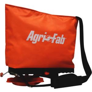 Agri-Fab 45-0639 25 lb. Handheld Bag Seeder Spreader with Waterproof Bag, Enclosed Gears, Adjustable Shoulder Strap, Rear Baffle, Orange