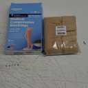 Amazon Basic Care Medical Compression Stockings, 20-30 mmHg Support, Women & Men Thigh Length Hose, Open Toe, Beige (2X-Large)