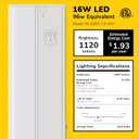 Inlight 30-inch Hardwired Only LED Under Cabinet Lighting, Soft White(3000K), Dimmable, Matte White Finished, ETL Listed, IN-0201-14-WH