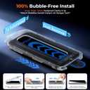 + Tempered Glass for Privacy Screen Protector [ Anti Spy & Longest Durable ] Shatterproof HD Clear, Easy Install, Bubble Free, 2 Pack