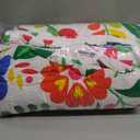 Pamnest Comforter Set Full Size, Colorful Floral Happy Soft 3 Pcs Bedding for Kids and Adults, Mexican Flower Mexico Comforter Set with Pillowcase, for Bedroom Bed Decor