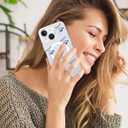 Aitipy Magnetic for iPhone 13/14 Case, Cute Sliver Cherry Pattern [Compatible with MagSafe], Aesthetic Trendy Slim Shockproof Protective Phone Cover for Women Girls