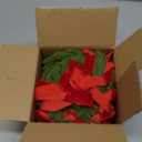 6 Pcs Christmas Candle Rings Wreaths, Christmas Kitchen Cabinet Wreaths, 7.87" Artificial Norfolk Pine Garland Wreath with Ribbon Bows, Candle Ring Holder for Table Centerpiece Window Chair Wall