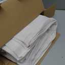 MIULEE White Linen Curtains 84 Inch Length for Bedroom Living Room, Soft Thick Linen Textured Window Drapes Semi Sheer Light Filtering Rod Pocket Back Tab Burlap Look Farmhouse Decor, 2 Panels, 52"W x 84"L