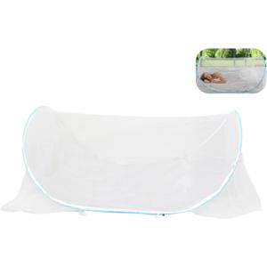 78 * 32 * 22 Inch Large Up Mosquito Tent, Portable Foldable Mosquito Net, Camping Mosquito Net with Net Bottom, for Bed Camping Travel Patio (Blue)