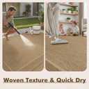 MontVoo-Polypropylene 2x3 ft Indoor Outdoor Entryway Rug Porch Rug Door Mats Rugs Small Accent, Textured Weave, Durable for High Traffic, Fade-Resistant, Non-Shedding, Modern Neutral Brown