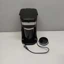 Elite Gourmet EHC111A Personal Single-Serve Compact Coffee Maker Brewer Includes 14Oz. Stainless Steel Interior Thermal Travel Mug, Compatible with Coffee Grounds, Reusable Filter, Black