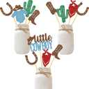 Little Cowboy Party Centerpiece Baby Shower Decoration Western Theme Boots Hats Photo Props Table Toppers Birthday Supplies Blue