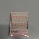 Glamnetic Press On Nails - MaDamn | French Tip Nails, UV Finish Short Pointed Almond Shape, Salon Quality Semi-Transparent Nails in 12 Sizes - 24 Nail Kit with Glue