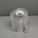 White Ceramic Vase-Flower Vase Dried Flower Vase for Modern Home Decor, Fit for Foyer Living Room Fireplace Bedroom Kitchen,Decent Gift, 8.27" H