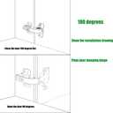2 Pieces 90 Degree Cabinet Door Hinges Cabinet Hinges 180 Degree Soft Close Adjustable Installation