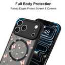 MZELQ Magnetic Case for iPhone 17 Pro Max 6.9 in, Pink Butterfly Flower
