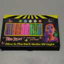 12 PCS Glow Face Body Paint, Glow In The Dark Under UV Black Light Sticks Makeup Neon Face Painting Kits for Adult Halloween Festival Accessory Glow Party Supplies