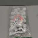 DIYASY Easter White Fake Eggs,30 Pcs Plastic Egg with Ribbon for Kids Craft Making and Easter Tree Ornaments