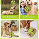 Interactive Puzzle Dog Toy Encourage Natural Foraging Skill, Durable Dog Enrichment Toy Snuffle Cube Cloth Strip with Hide & Seek Food, Slow Feeder for Mind Stimulate & Stress Relief (Green)