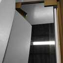 Full Length Floor Mirror 57"x17", Floor Standing with Aluminum Frame, Freestanding/Leaning/Wall Mount, Shatter-Resistant Glass for Bedroom, Living Room, Black