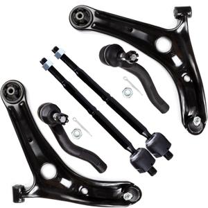 SCITOO 6pcs Suspension Kit Front Lower Control Arm Ball Joint Inner Outer Tie Rod End Kit Replacement For 2000-2005 For Toyota Echo
