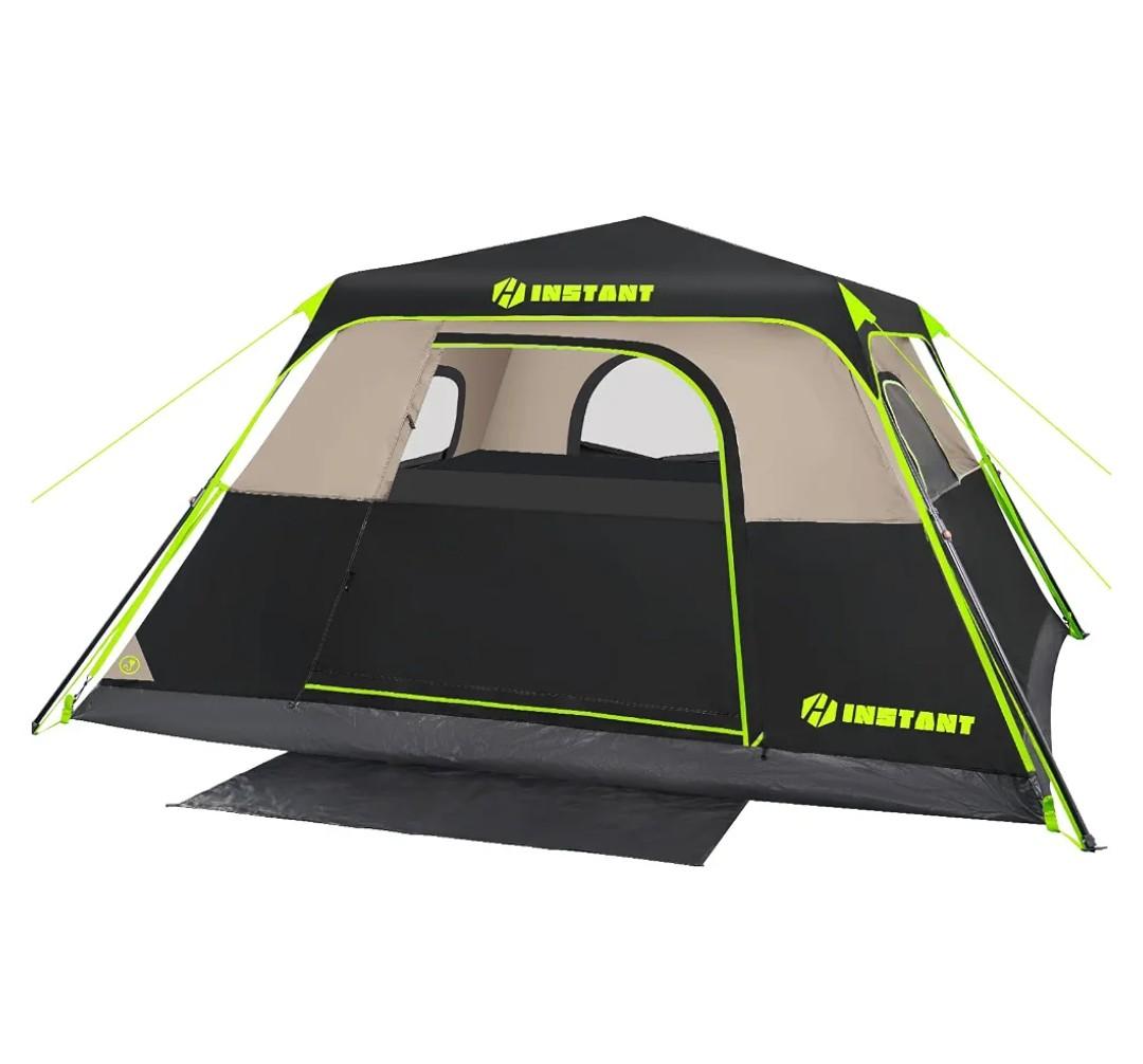 8Person Instant Tent,Pop Up Tents for Camping with Rainfly 60 Seconds Easy Setup,Cabin Tent for Family Camping with Expandable Carry Bag & Upgraded Ventilation 200+ bought in past month