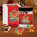 Positive Gingerbread 67 Jar with 60 Affirmation Card, Christmas Emotional Support Gingerbread Gifts for Women, Kids, Teens, 67 Gifts, Stocking Stuffer for Teen Girls, Boys, Women, Men