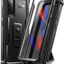 Dexnor for Samsung Galaxy S20 5G Case, [Built in Screen Protector and Kickstand] Heavy Duty Military Grade Protection Shockproof Protective Cover for Samsung Galaxy S20 5G/6.2 inches, Black