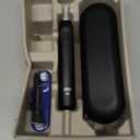 Oral-B iO Simple Clean Rechargeable Electric Powered Toothbrush, Night Black with 1 Gentle Care Brush Head and 1 Black Travel Case - Automatic Pressure Sensor to Protect Gums - 3 Modes - 2 Min Timer