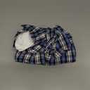 Incontinence Underwear for Men Washable - Reusable Boxer Briefs with Front Fly, Front & Rear Leak Proof, 120ml Absorbency (2 Pack, Plaid Blue White+Blue Green, L)