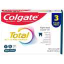 Colgate Total Active Prevention Deep Clean Toothpaste, Anticavity Fluoride Toothpaste, Clinically Proven Fluoride Formula Helps Fight Plaque Bacteria, Mint, 3 Pack, 5.1 oz, Best By Feb-2028