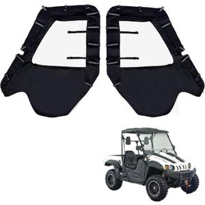 Soft Cab Enclosure Side Door, 900D Oxford Cloth for Hisun 500 700, Axis 500 700, Heavy Duty Zipper Window for Coleman 500 700, Massimo MSU500