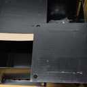 6x6 Inches Wood Posts Base Cover, Inner Size 5.5"x5.5", 4 Pack Fence Post Support Square Black Metal Brackets, Bolt Down Post Base Bracket for Anchor Fences, Carport, Pergola