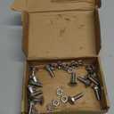 28 Pcs Stainless Bumper Bolts & Nuts Compatible with Chevrolet Chevy II El Camino Malibu Chevelle 1964-1972 (Rear Front Bumper Bolt kit Replace 4A00080-A),14 Bolts & 14 Nuts