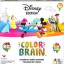 Disney, Color Brain Board Game for Families Mickey Mouse Minnie Mouse Princess Tiana Strategy Party Card Gift Toy, for Adults and Kids Ages 12 and up