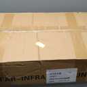 Portable Infrared Sauna for 1 Person, Red Light Therapy Full Size Home Sauna Box with Premium Dry Heating, Remote Temperature Control, Heated Foot Pad & Reinforced Folding Chair