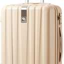 Hanke 20 Inch Carry On Luggage 22x14x9 Airline Approved Lightweight PC Hard Shell Suitcases with Wheels Travel Luggage Rolling Suitcase Travel Luggage Bag for WeekenderCuba Sand