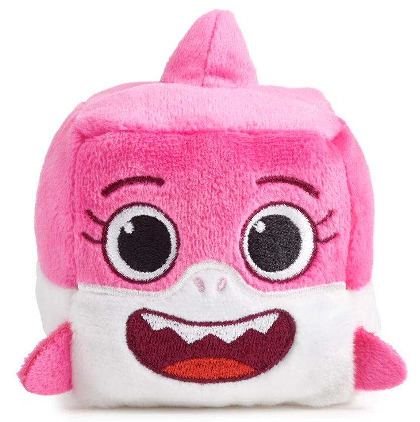 Baby Sharks Big Show! Song Cube With Baby Shark Theme Song - Cute Stuffed Animals For Toddlers (Pink Shark)