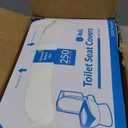 Reli. Toilet Seat Covers (2000 Pcs, 8 Packs of 250) | Disposable Toilet Seat Cover - Flushable - 14x16" (Half-Fold) | Paper Liners for Restroom, Bathroom, Travel, Camping, Kids Potty Training