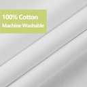 YISURE Cotton Fabric Shower Curtains, Extra Long 72x84 Inch All Natural Off White Luxury Shower Curtain for Bathroom Hotel Heavy Duty Washable