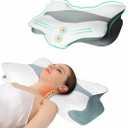 Cervical Neck Pillow for Side Sleepers – Cooling Contour Memory Foam Pillows Ergonomic Neck Support Adjustable Bed Pillows for Neck Comfort  Ideal Christmas Birthday Gift for Women Men