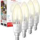 Sengled Smart Light Bulbs, Smart Candelabra LED Bulb, Dimmable Chandelier Light Bulbs, 5W (40W Equivalent) 450LM, Smart Bulbs That Work with Alexa Google, Only 2.4GHz WiFi, No Hub Required, 4 Pack