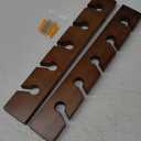 Hat Rack for Wall Baseball Cap Organizer Hanger (2 Pack) Modern Wooden Hat Holder Wall-Mounted Caps Display for Closet Door Bedroom Entryroom Laundry (Brown)