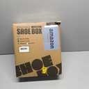 SEE SPRING 12 Pack Shoe Storage Box, Clear Plastic Stackable Shoe Organizer for Closet, Space Saving Foldable Shoe Rack Sneaker Container Bin Holder