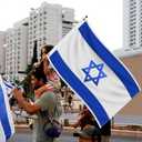 Israel Flag 3x5 FT Outdoor, Heavy Duty 210D Oxford Fabric Israeli Flag | Embroidered Star of David Hexagram | Blue & White IL National Country Flag for Wall Indoor Home Garden Jewish Pride Decor