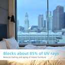 Filmgoo Window Privacy Film One Way Daytime Mirror Tint Treatments UV Heat Control Vinyl Stickers Sun Block Glass Paper Door Covering Reflective (Light Blue Silver, 17.5 Inch x 15.7 Feet)