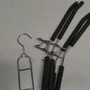 Clothes Hangers Space Saving, Newly Upgraded Detachable Shirt Hangers, 4-Tier Non-Slip Coat Hanger with 360 Swivel Hook for Closet Organizers and Storage Shirt,Sweater,Suit - 2 Pack, Patent Pending (Black-4 Layers)