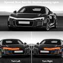 Car LED Hood Light Strip, 70 Inch 12V RGB APP Control Flexible Waterproof Daytime Running Lights with Turn Signal, Universal Bonnet Gap Glow Decoration Accessories for Cars, SUVs, Trucks