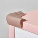 Food-Graded Silicone Corner Protectors, Baby Proofing Table Edge Guards, Pre-Tapep Adhesive Kids Safety Proof, Cabinets Fireplace Furniture Bumpers (8, Coffee)