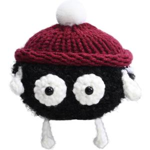 Plush Case Cover Compatible with Bose Ultra Open (2024) Handmade Knitted Cartoon Creative Funny Cute Earbuds Headphone Cases (HeiS-XN+Burgundy,for Bose Ultra Open (2024))