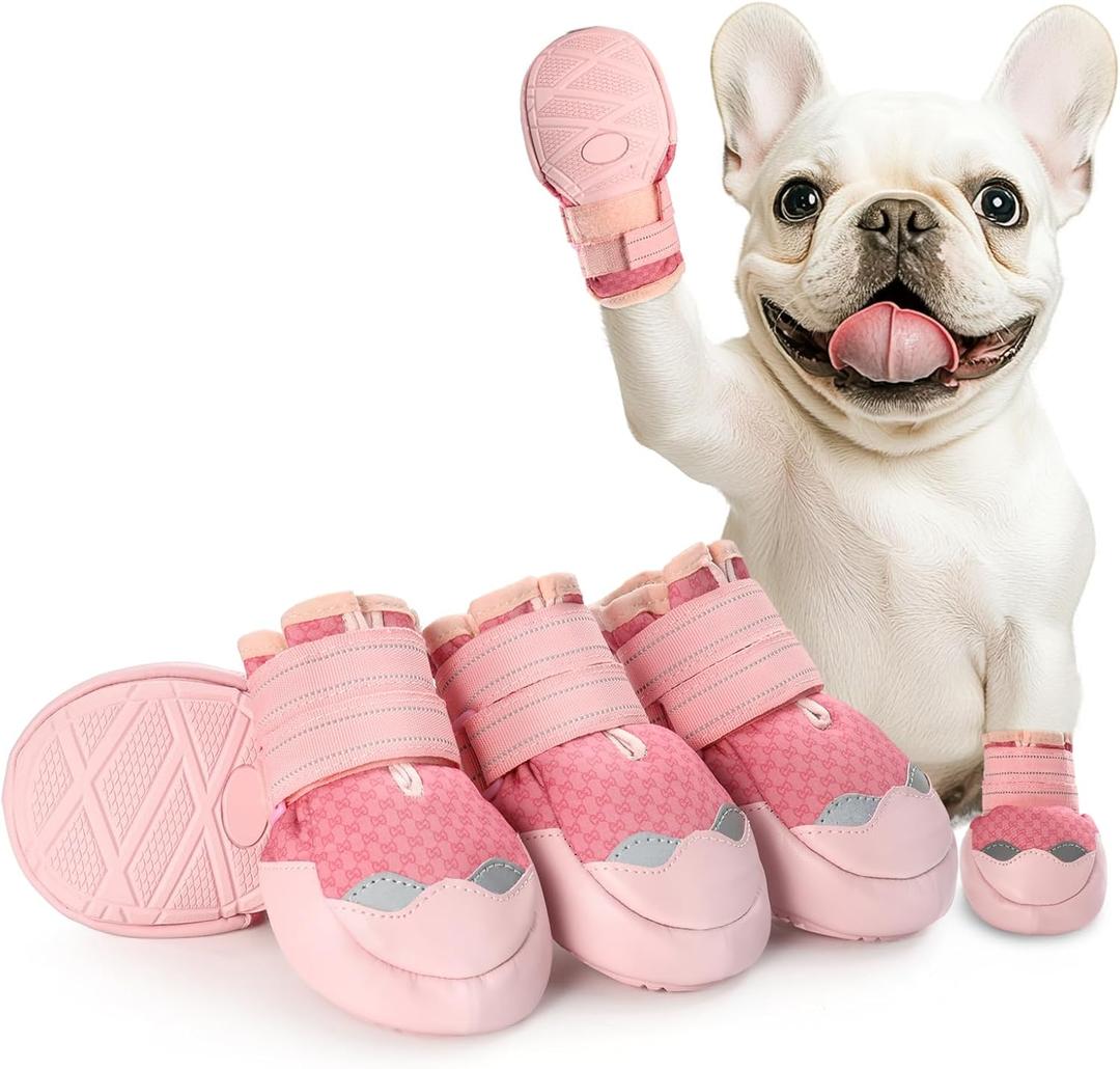 Dog Shoes for Large Dogs, Waterproof Dog Boots for Winter Snow, Summer Hot Pavement, Dog Booties & Paw Protectors Size 7