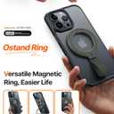 TORRAS 2025 Upgrade (Gen 6.0) Magnetic Phone Grip Holder Kickstand with Braided Strap, Fit for MagSafe Ring Removable, for iPhone 17 16,15, 14, 13 12 Pro/Max Samsung Galaxy, Google, Bronze Black